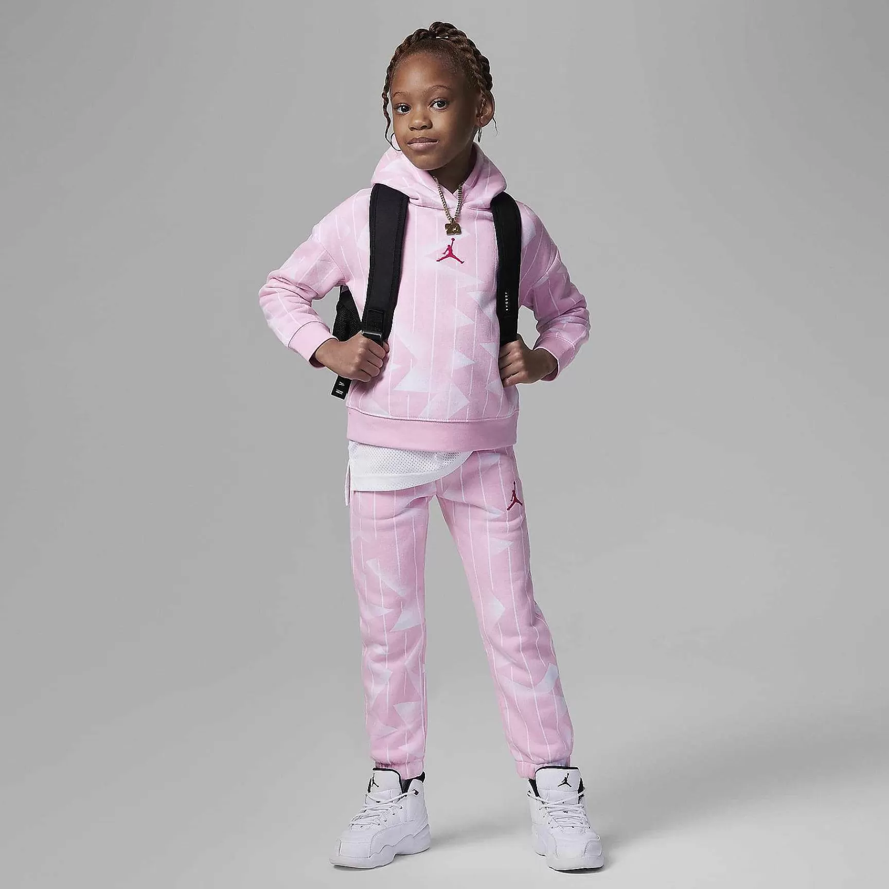 Dzieci Nike Jordania | Bluza Z Kapturem I Nadrukiem Jordan Essentials