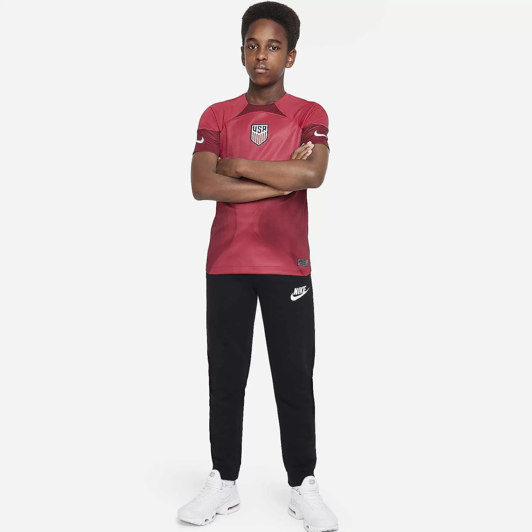 Dzieci Nike Topy I T-Shirty | Bramkarz Stadionowy Usa 2022/23